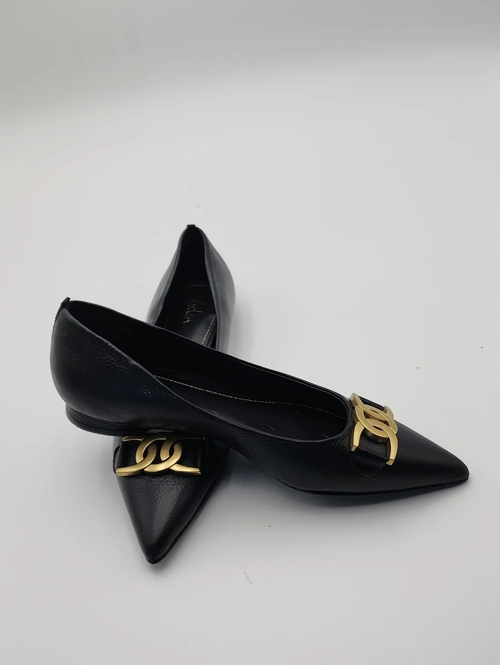 Boden Iris Snaffle Black Ballet Flats Size 39
